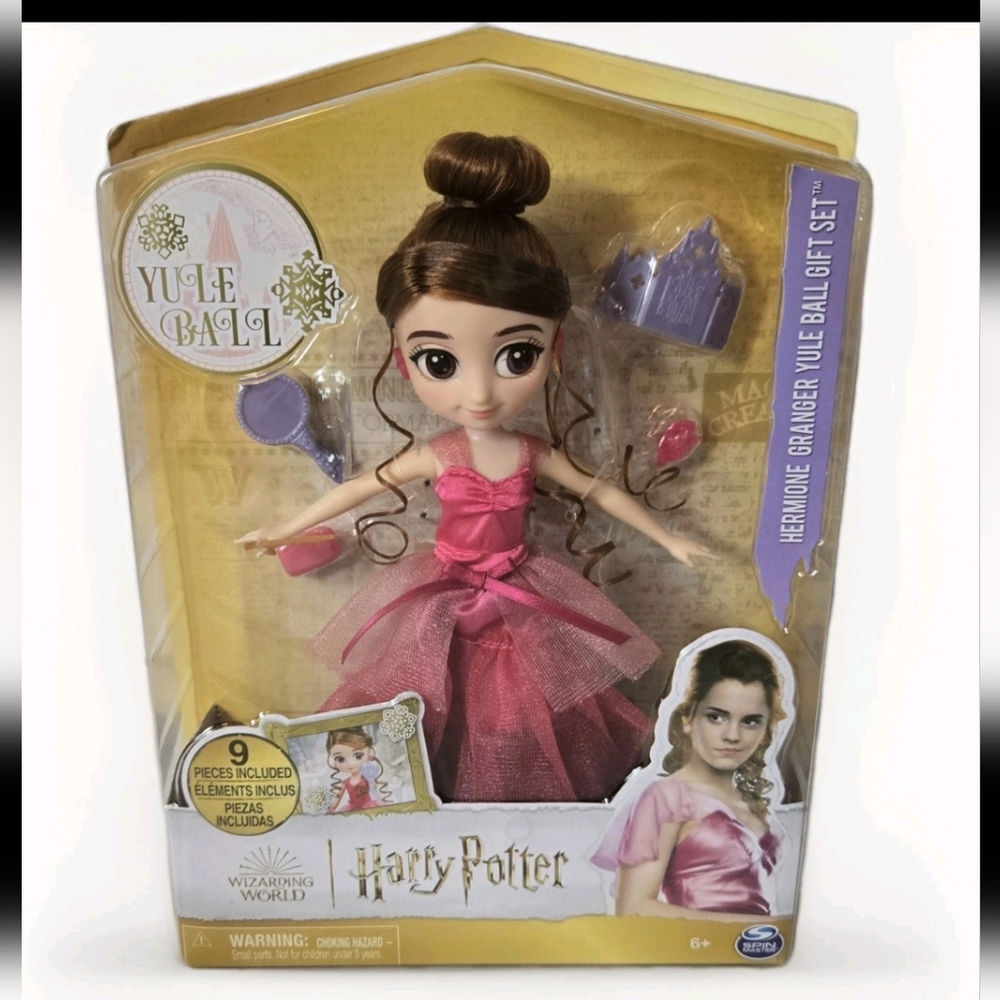 Harry Potter Yule Ball Wizardry Hermione Granger 8" Doll Pink Dress New In Box